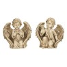 ANGE AGENOUILLE AVEC OISEAU H26.5CM Ass.2P