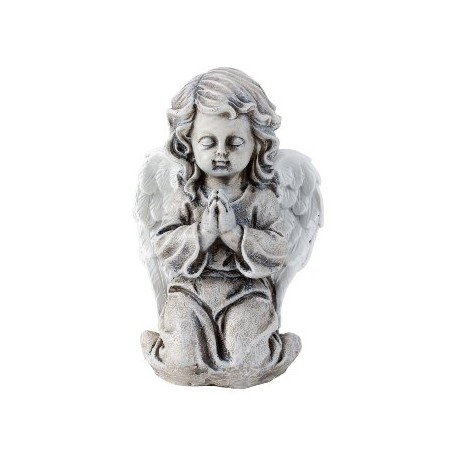 ANGE GRIS EN PRIERE H16CM les 4P