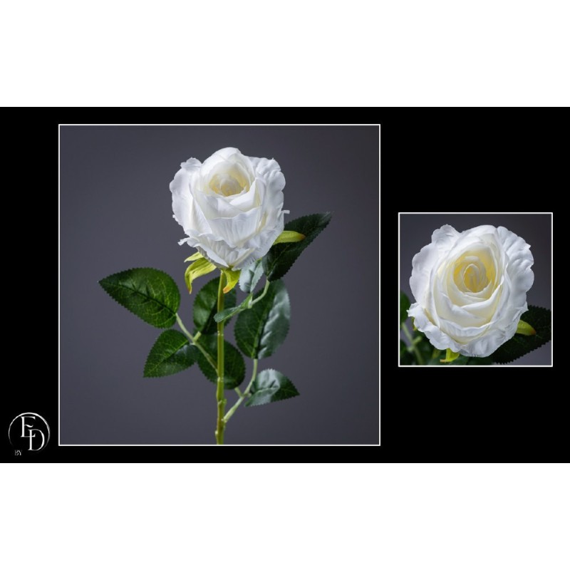 FLEUR ROSE SUR TIGE H66CM les 24P
