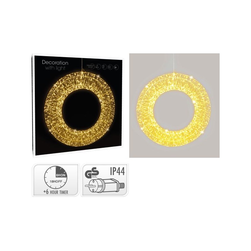 COURONNE LUMINEUSE 50CM à la pièce