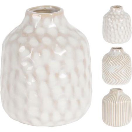 VASE 3 DESIGN VERNIS ASSORT. les 3P