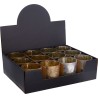 BOUGEOIRE VERRE RUSTIQUE Ø8 H10CM les 12P