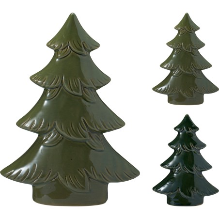 SAPIN PORCELAINE H21CM les 2P