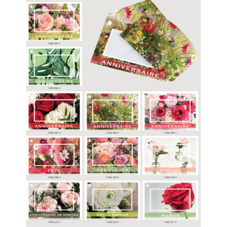 JESO CARTE "BRILLANTE"+ENVELOPPE/ 10P