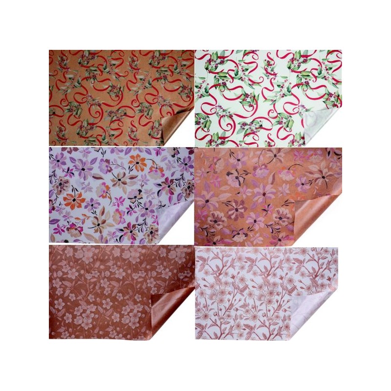 PAPIER KRAFT IMPRIME IMPERMEABILISE 80X40M