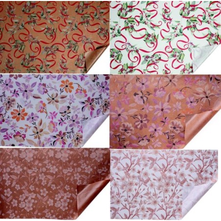 PAPIER KRAFT IMPRIME IMPERMEABILISE 80X40M