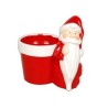 PERE-NOEL + POT ROUGE 09CM les 9P