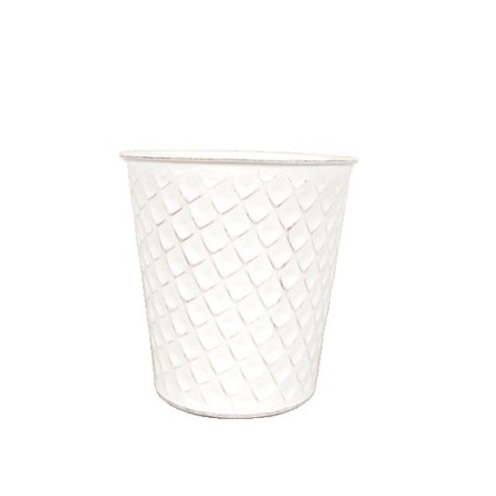 ZINC-POT LOSANGE BLANC 017.5 H17CM pièce