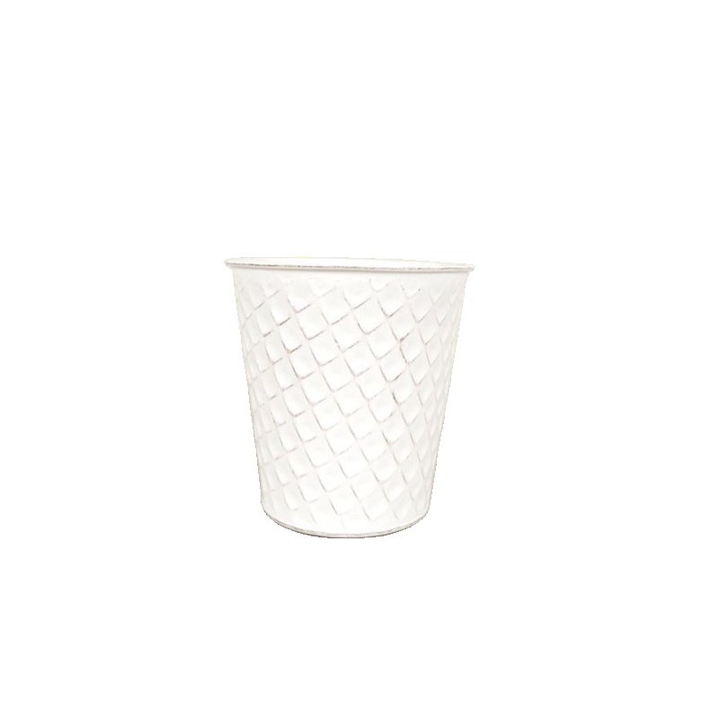 ZINC-POT LOSANGE BLANC 015.5 H15CM pièce