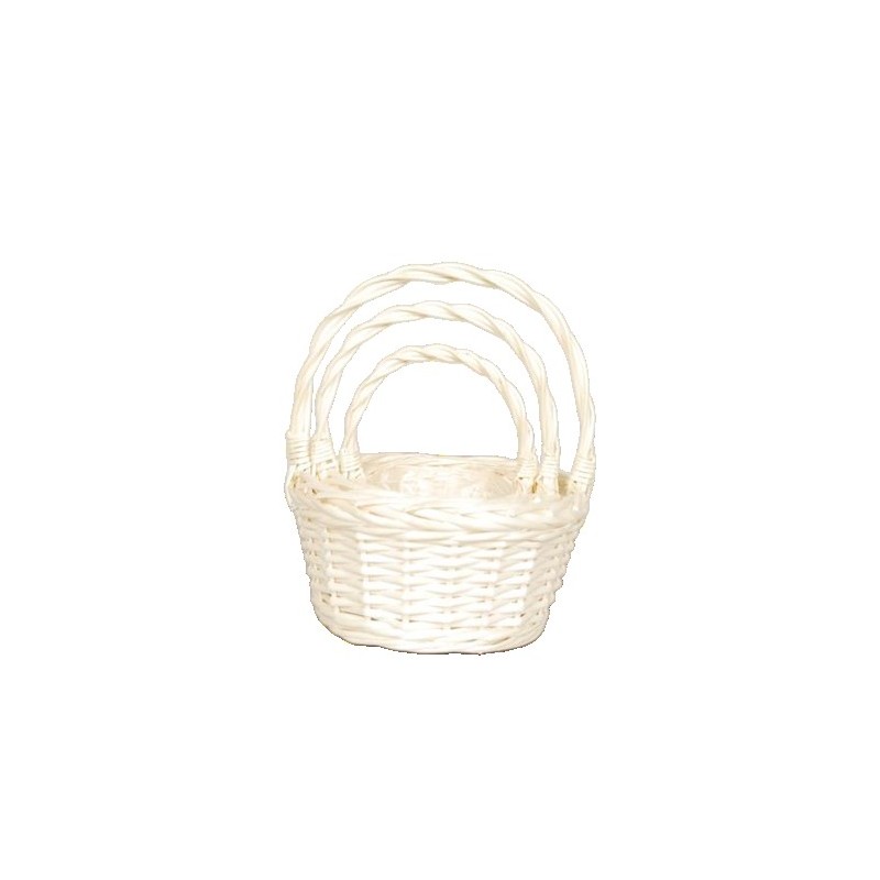 CORBEILLE OSIER NATUREL RONDE SET 3P