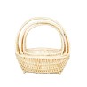 CORBEILLE OSIER NATUREL OVALE SET 3P
