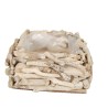COUPE CARRE MORCEAU BOIS 30X30CM pièce