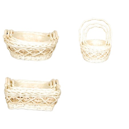 CORBEILLE OSIER CROISILLON SET 3P