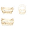 CORBEILLE OSIER CROISILLON SET 3P