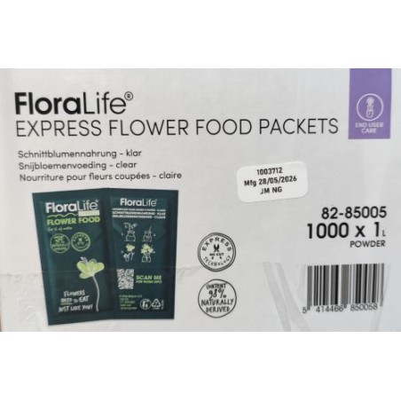 OASIS FLORALIFE les 1000 sachets 10gr EXPRESS (dosage 1 litre)