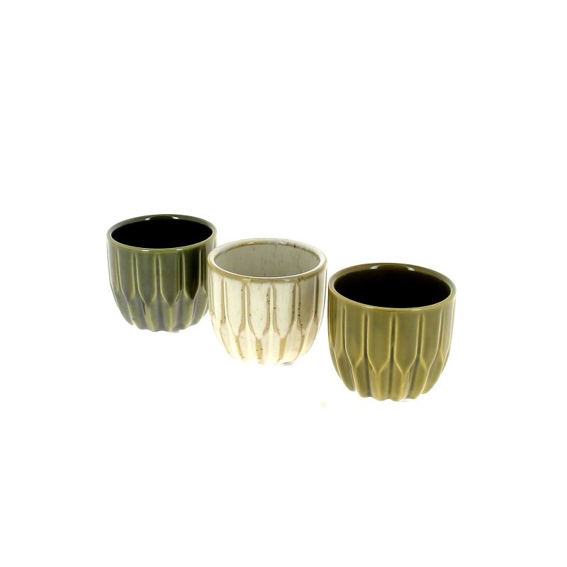 C.POT MINI VERT 07.5 H06CM les 12P