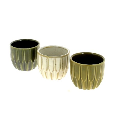 C.POT MINI VERT 07.5 H06CM les 12P