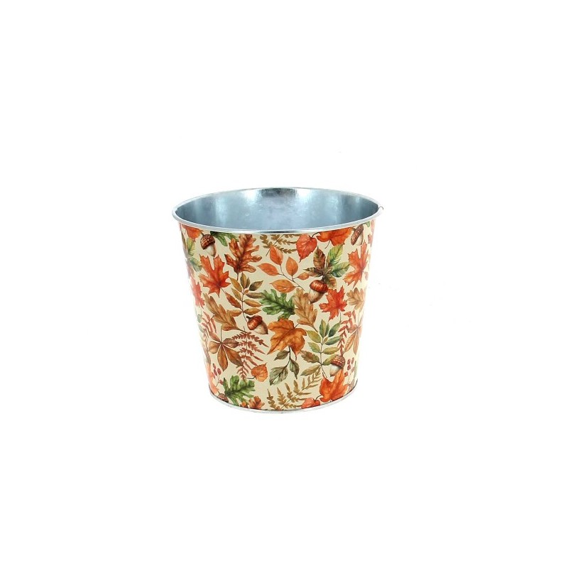 ZINC-POT AUTOMNE 015 H15CM les 12P