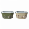 ZINC-JARDINIERE "SAPIN" 2 verts 26CM les 8P