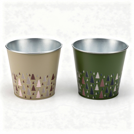 ZINC-POT "SAPIN" 2 verts Ø13.5 les 16P