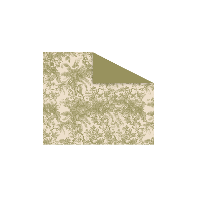 PAPIER KRAFT IMPRIME BICOLORE 80CM X40M