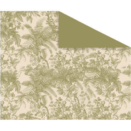 PAPIER KRAFT IMPRIME BICOLORE 80CM X40M