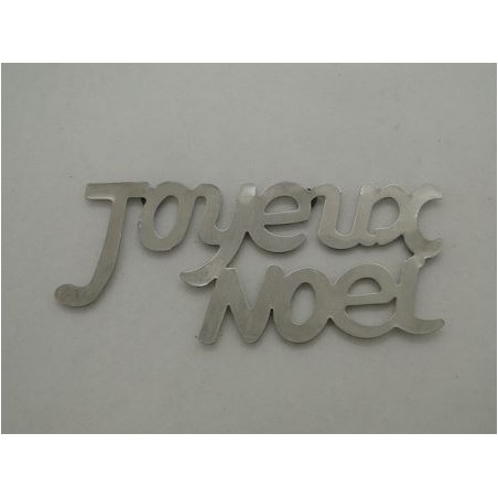 AIMANT "joyeux noël" 9.5x4.5CM/24P