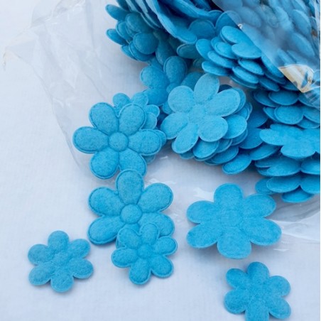 FLEURS ACRYLIQUE bleue ou rose  4.5 BOITE 300P