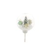 BOULE TRANSP.DECOR DE NOEL à l'intérieur les 12P