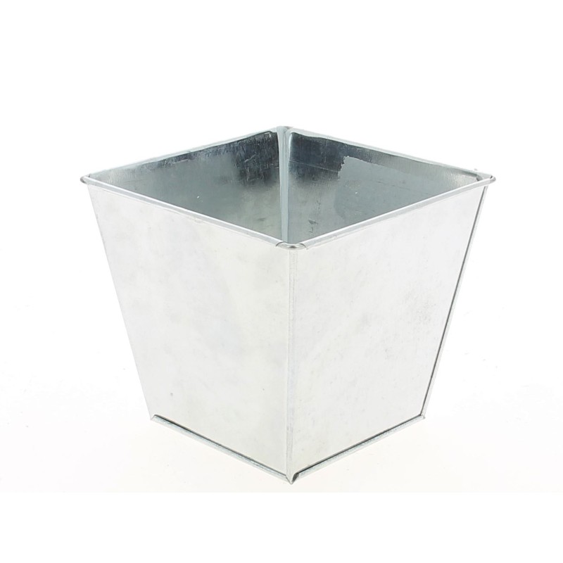 ZINC-POT naturel 08X08CM à la pièce