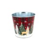 ZINC-POT NOEL ECOSSAIS 017 H16CM les 12P