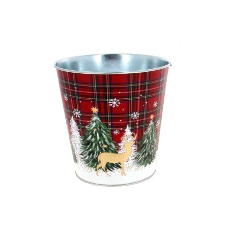 ZINC-POT NOEL ECOSSAIS 015 H15CM les 12P
