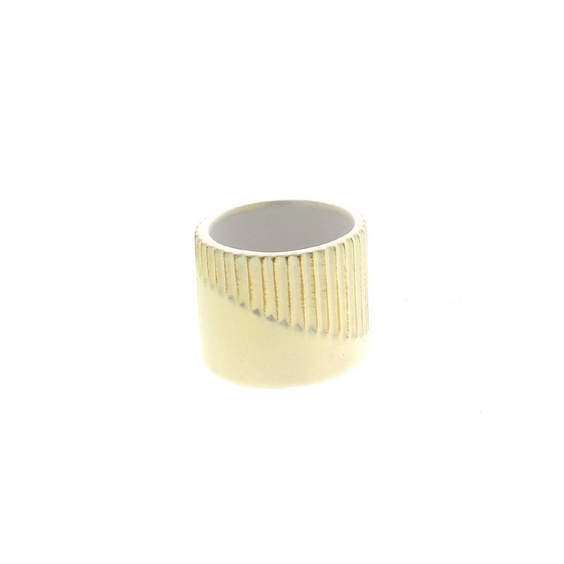 C.POT STRIE BLANC & OR 07.6 H06CM les 12P