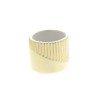 C.POT STRIE BLANC & OR 07.6 H06CM les 12P