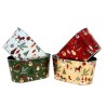 ZINC-JARDINIERE NOEL "cheval bascule" 22.5X13.5 H11.5CM les 8P