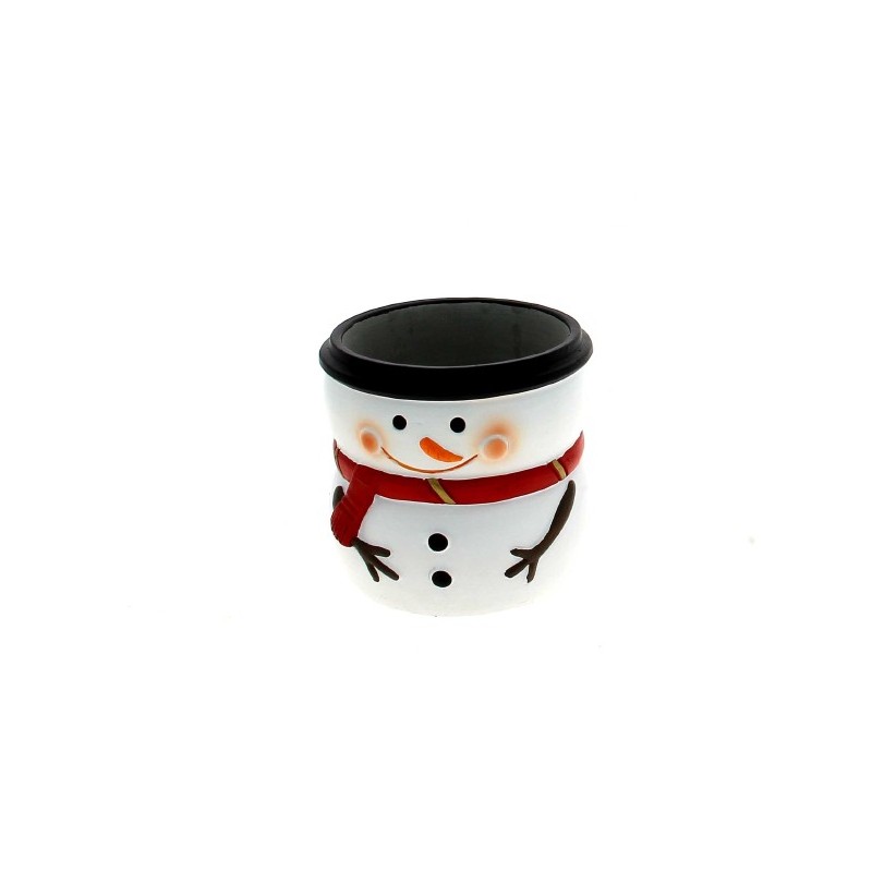 C.POT "BONHOMME DE NEIGE" 011 H10.6CM les 6P
