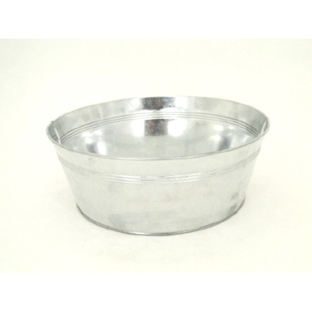 ZINC-BASSINE naturel 030 SANS ANSE à la pièce