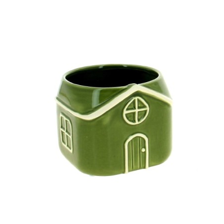 C.POT CHALET VERT 13.8X13.8 H11CM les 6P