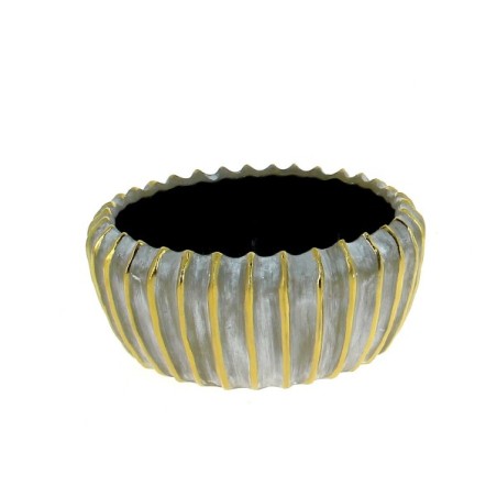 COUPE RAINURE GRIS & OR 018 H08CM les 4P