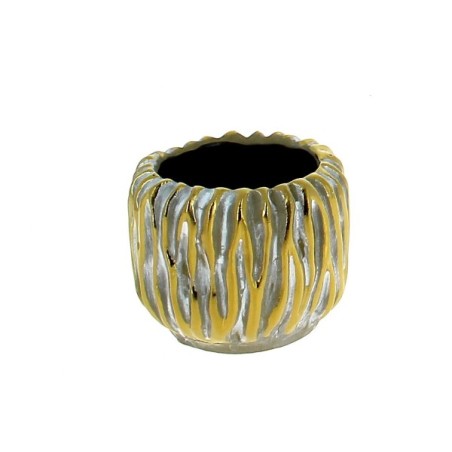 C.POT RAINURE GRIS & OR 08.5 H07CM les 8P