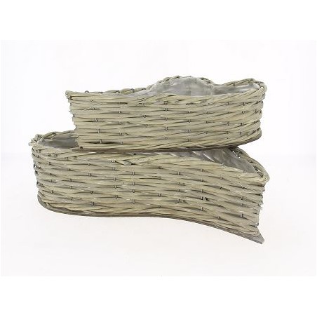 OSIER COEUR GRIS SET 2P