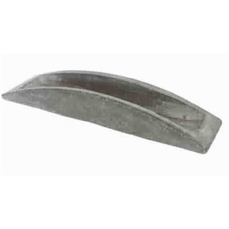 PLAT CIMENT GRIS CLAIR RECT.38X10 H4.5CM /1P