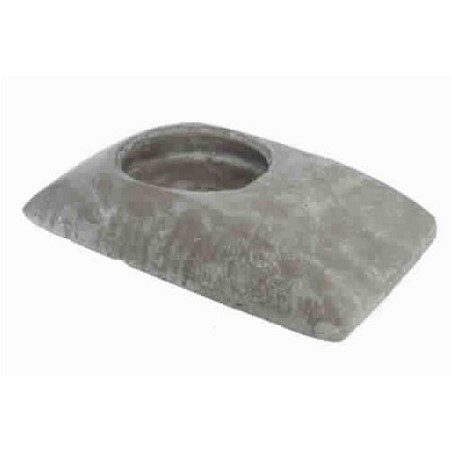 COUSSIN GRIS CLAIR + TROU à garnir 26X17CM /1P