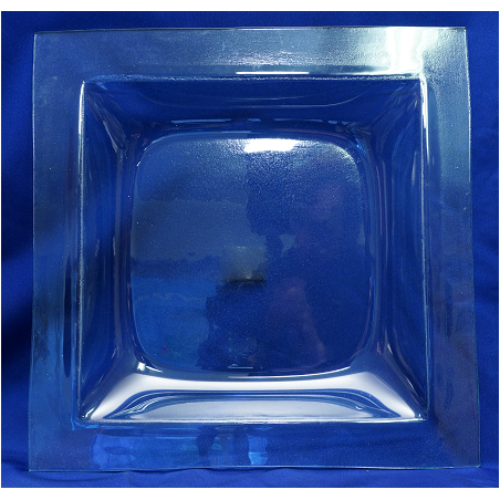 VERRE PLATEAU CARRE 35X04CM /4P