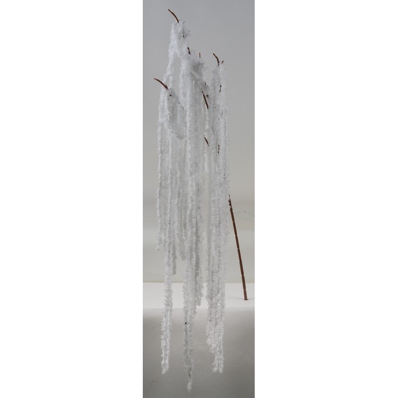 BRANCHE ARTIFICIELLE LAINE BLANCHE 130CM les 2P