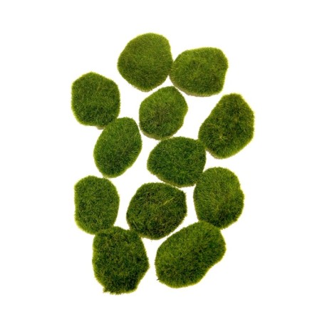 BOULE DE MOUSSE VERTE 9CM SAC 12 PIECES