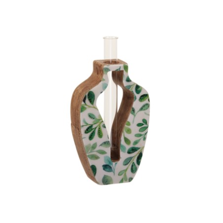 SOLIFLOR BASE BOUTEILLE FEUILLE VERTE les 6P