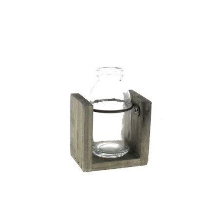 VERRE BOUTEILLE H10CM pièce SUP.BOIS
