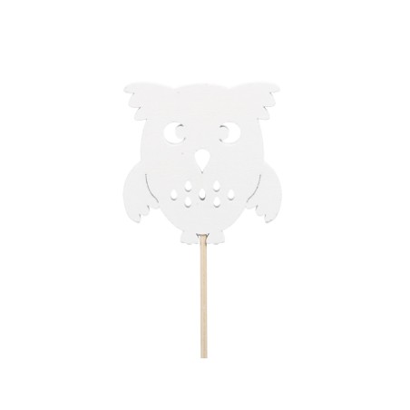 CHOUETTE BOIS BLANC 7CM les 5P