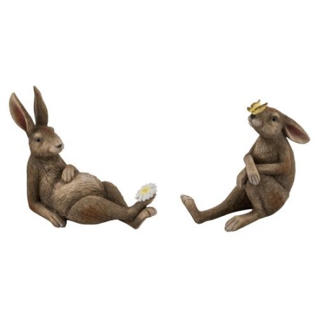 LAPIN BRUN COUCHE 2ass H8.5CM les 8P